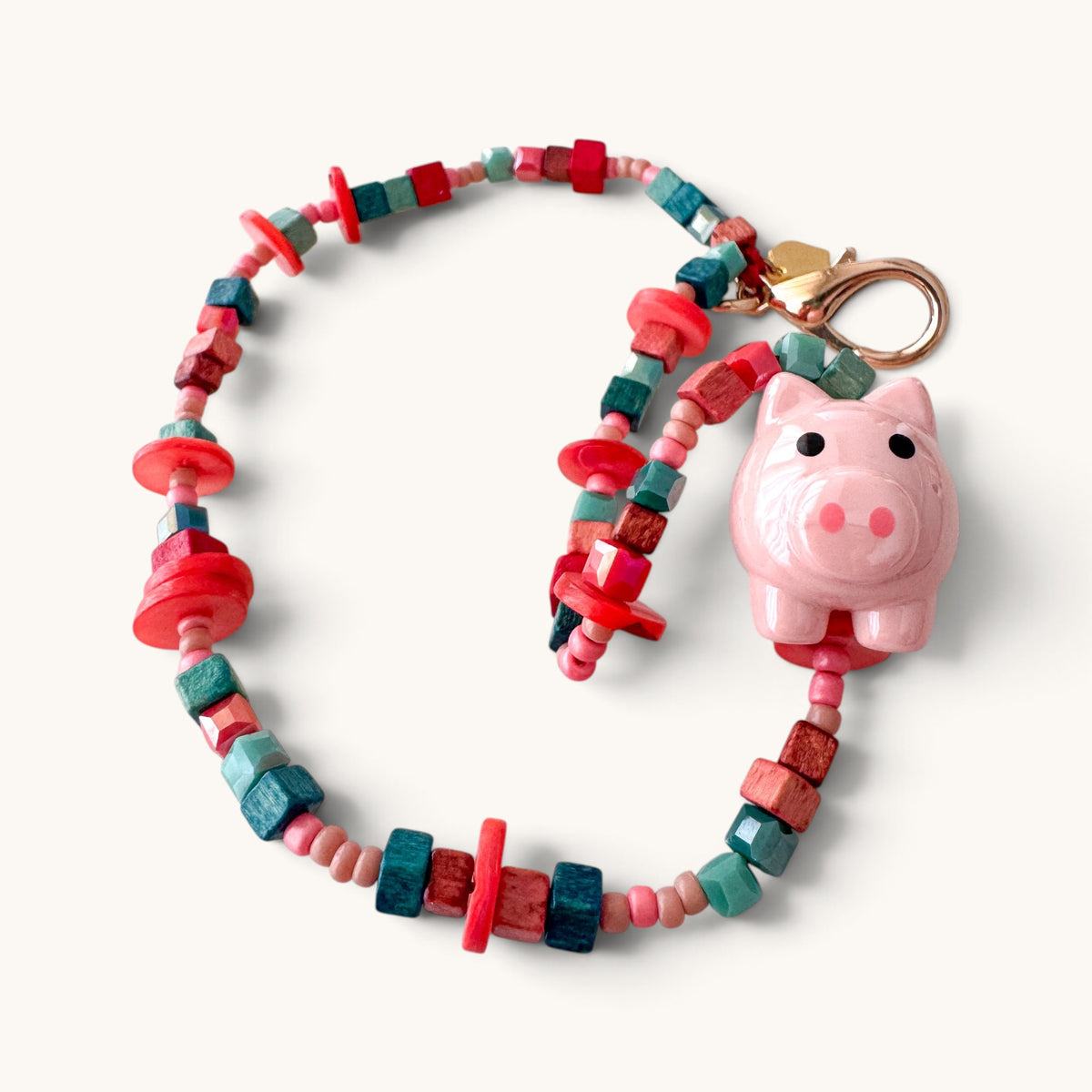 Pink Pig Charm