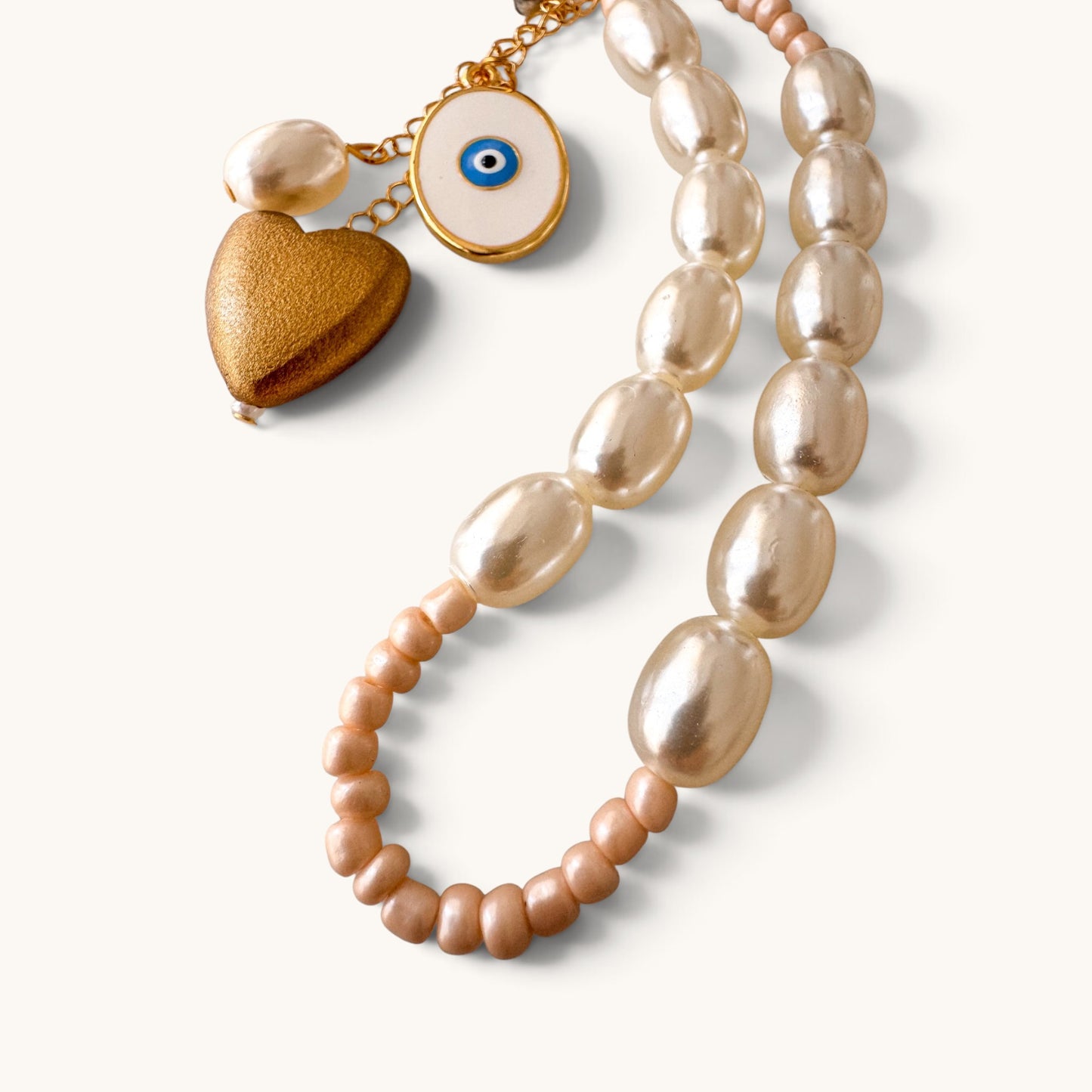 Evil Eye Pearl Charm