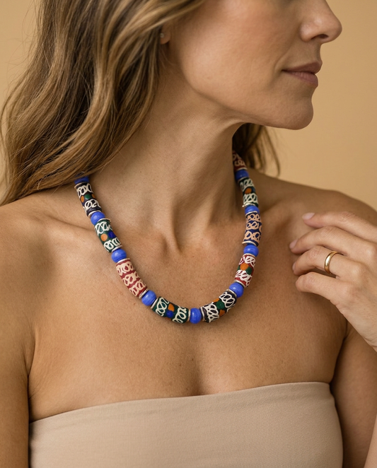 Krobo Cobalt Necklace
