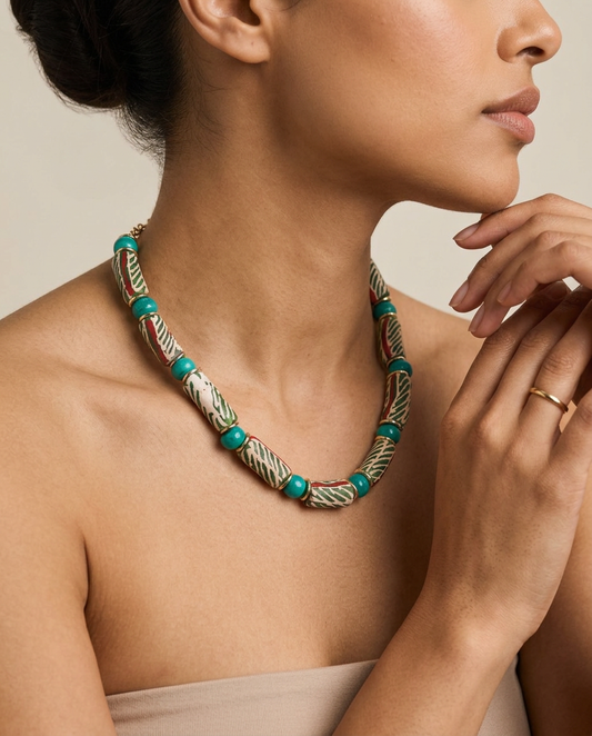 Krobo Turquoise Necklace