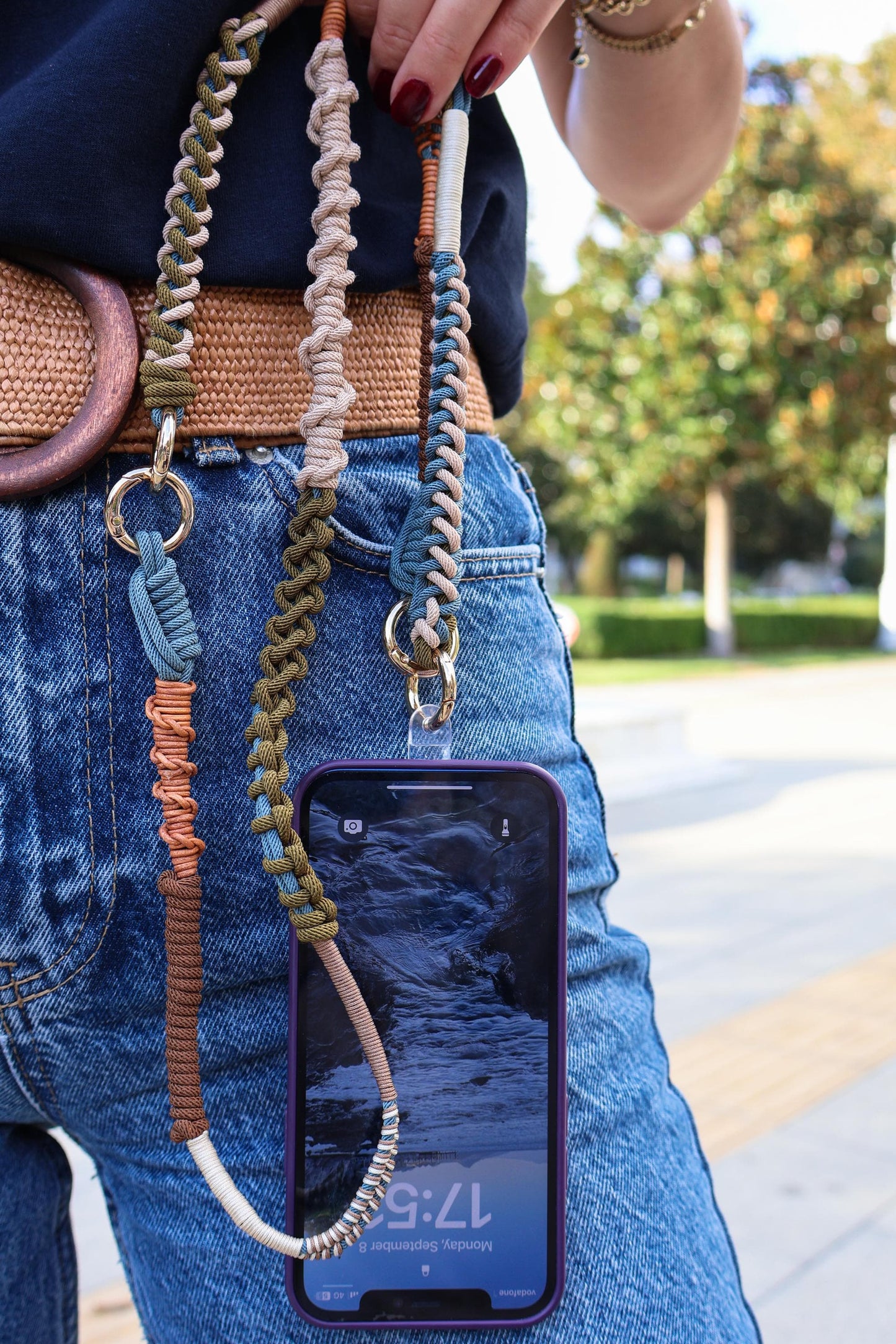 Dune Petrol Crossbody Strap