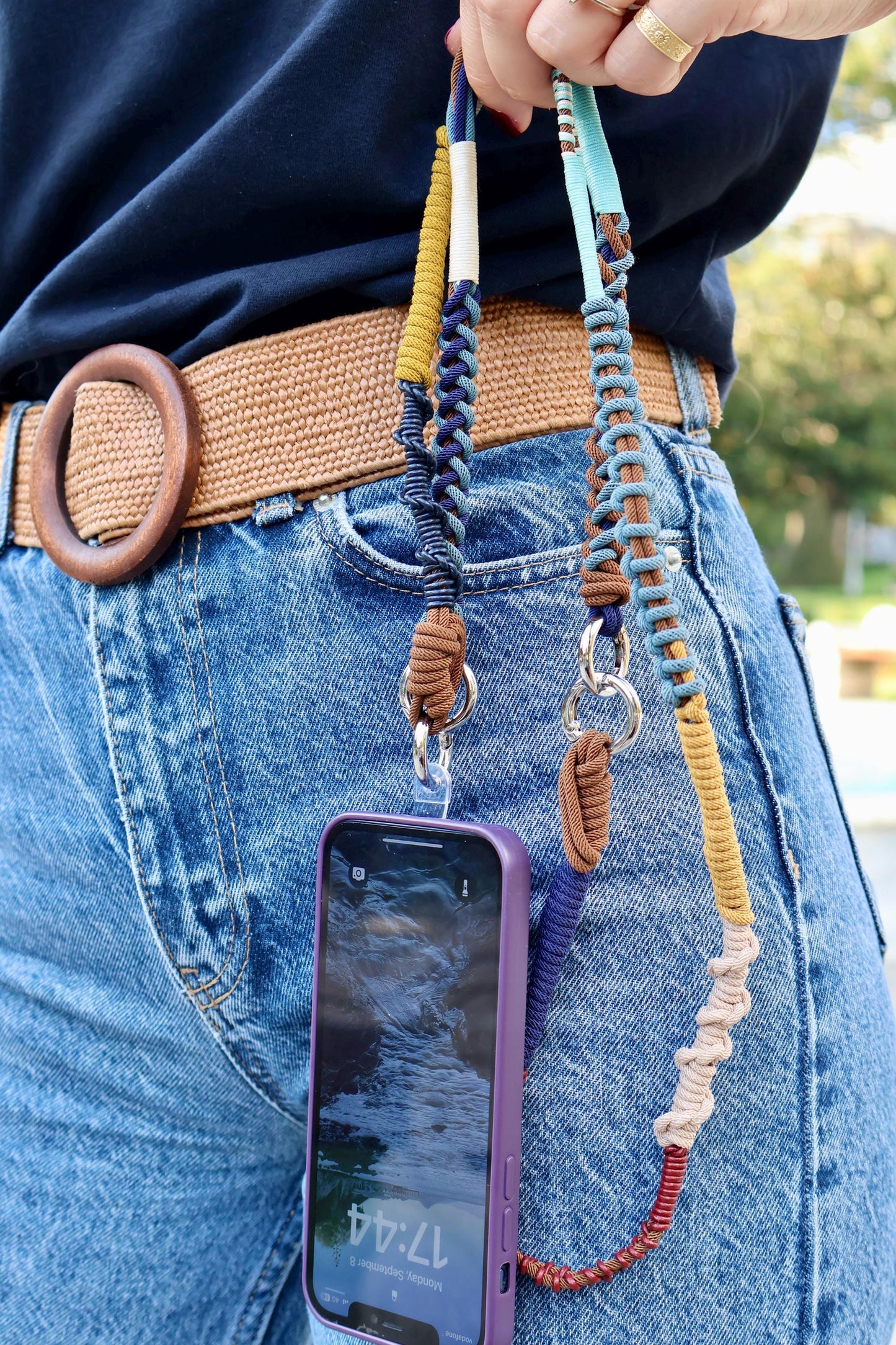 Atlas Navy Crossbody Strap