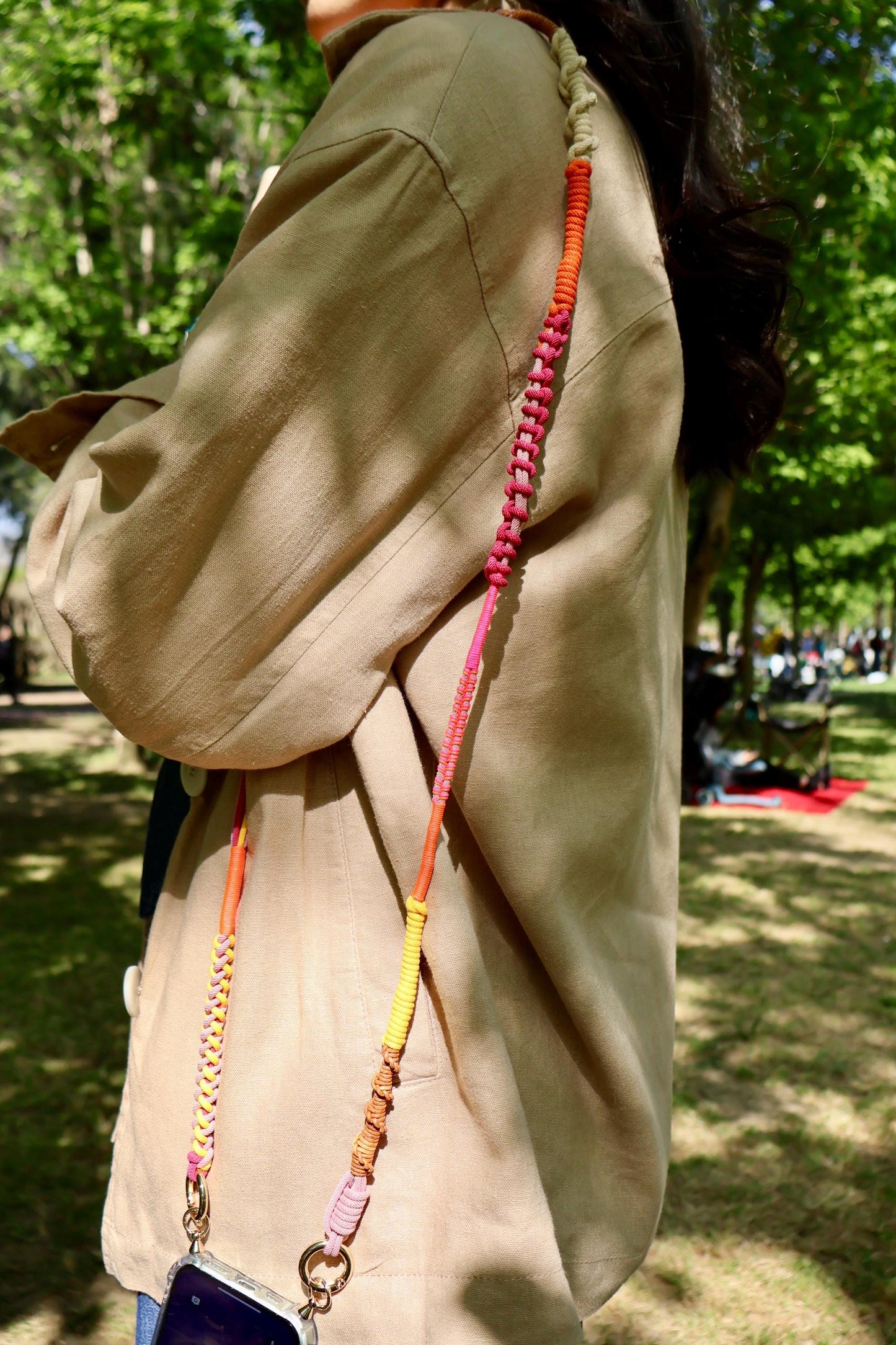 Sunset Rose Crossbody Strap