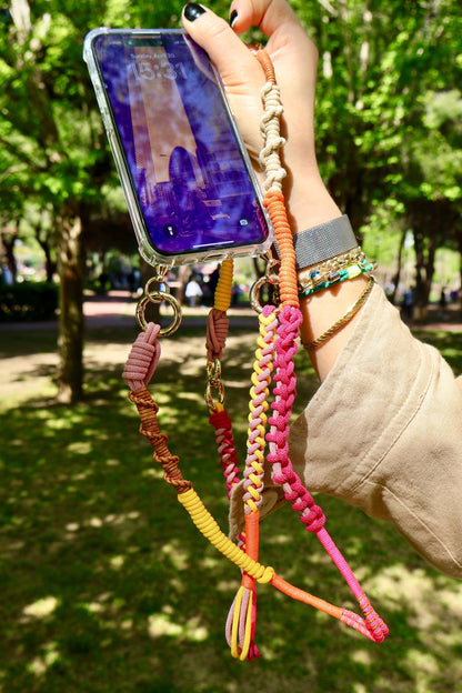 Sunset Rose Crossbody Strap