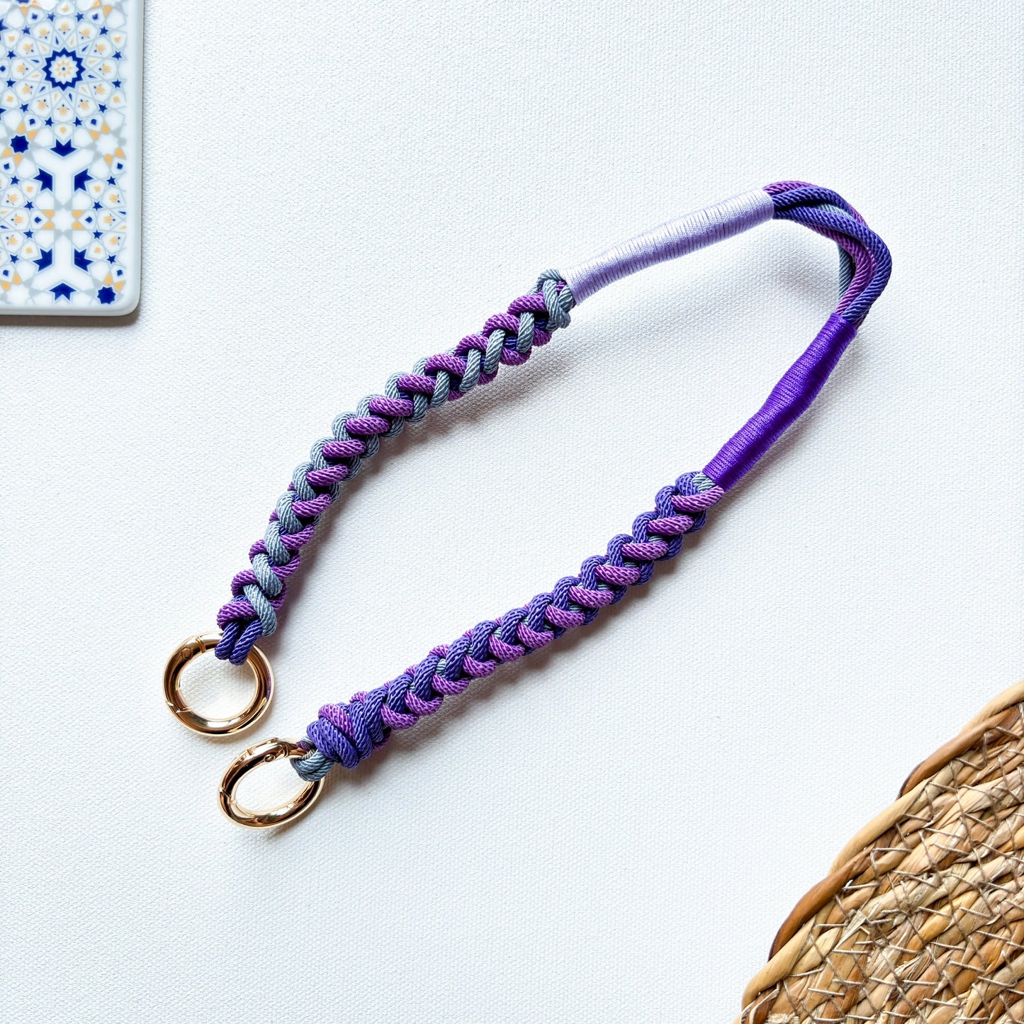 Violet Cliff Wristlet