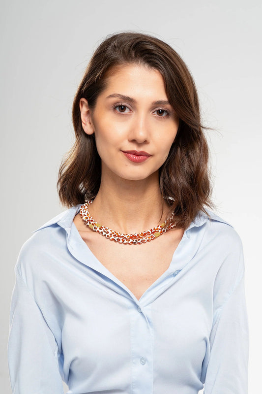 Arva Tibetan Agate Necklace