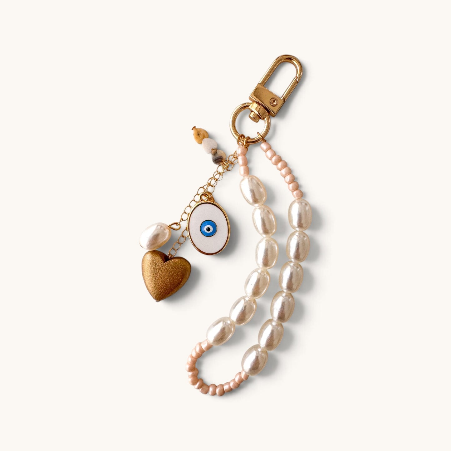 Evil Eye Pearl Charm