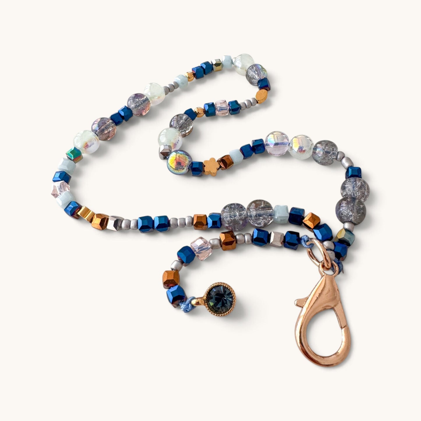 Navy Sparkle Charm