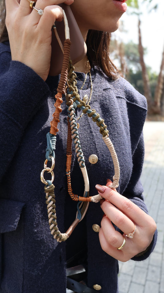 Dune Petrol Crossbody Strap