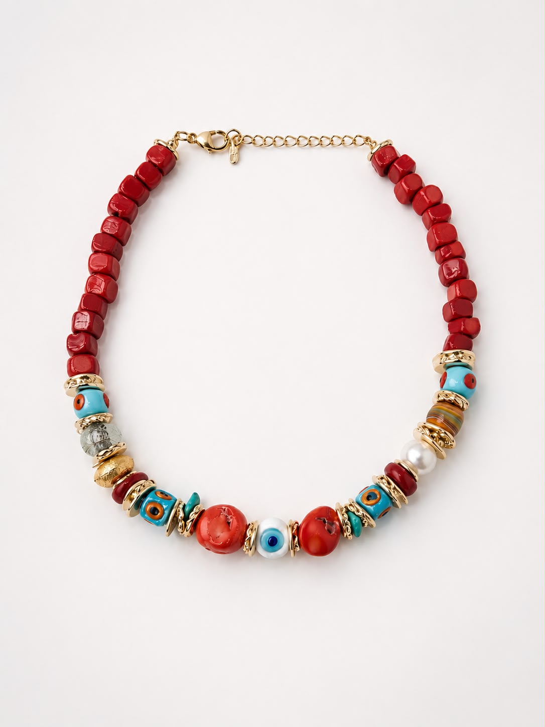 Red Coral devil eye woman necklace.jpeg
