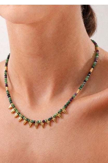 Ruby Zoisite Necklace