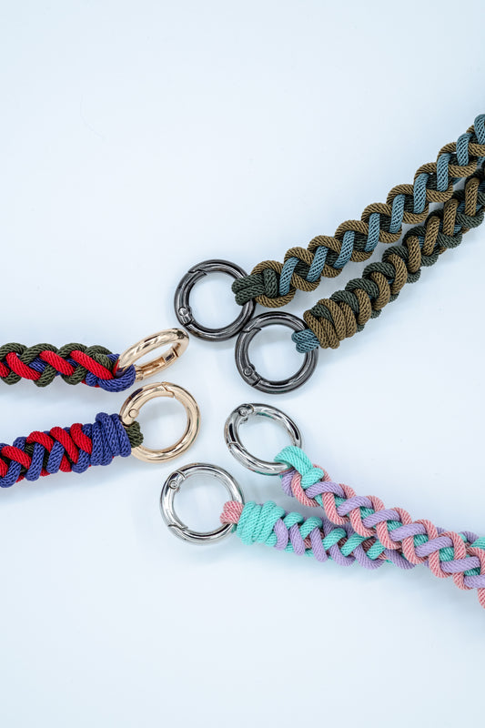 Spring clips set - gold, silver, and black finishes for Charmole phone straps