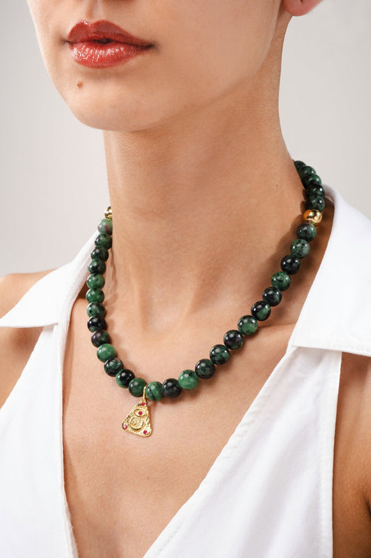 Amara Anyolite Gemstone Necklace