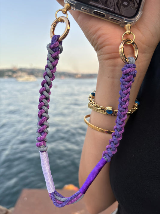 Violet Cliff Wristlet