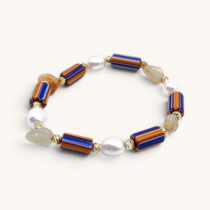 Chevron Sienna Stripe Bracelet