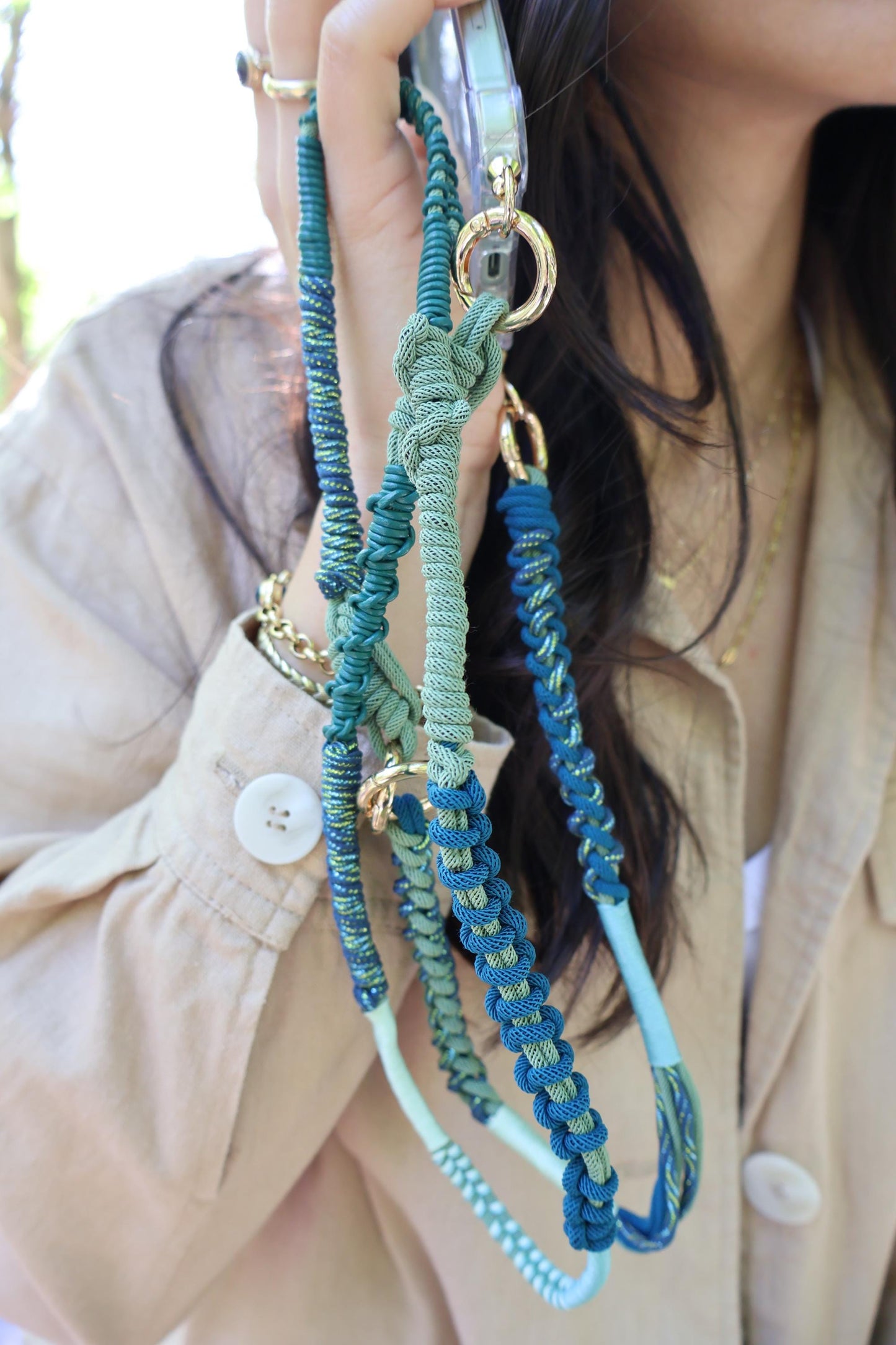 Forest Glitter Crossbody Strap