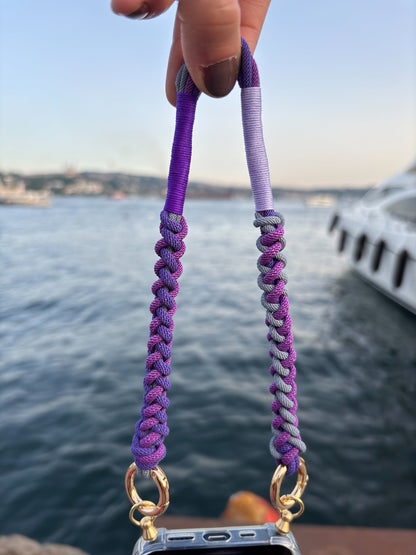 Violet Cliff Wristlet