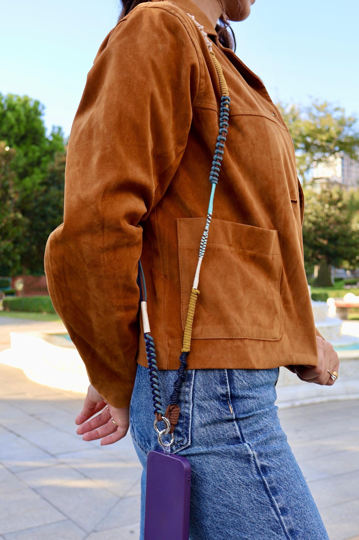 Atlas Navy Crossbody Strap