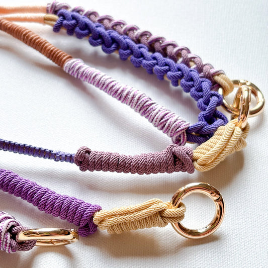 Lilac Haze modular crossbody phone strap set by Charmolé