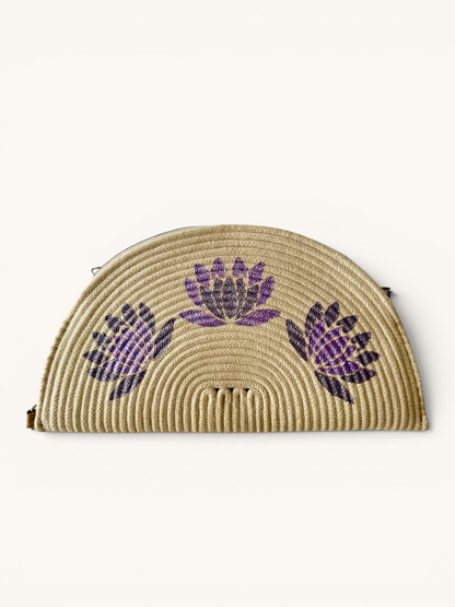The Metallic Lotus Clutch