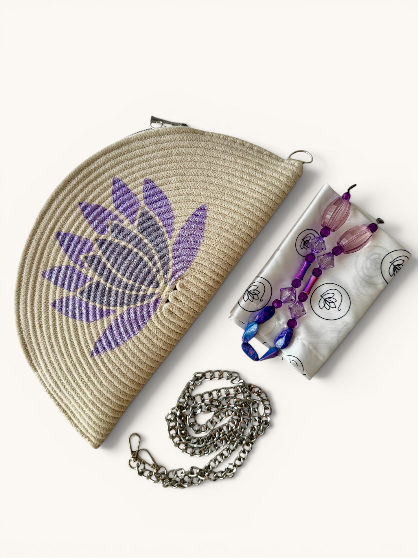 The Metallic Lotus Clutch