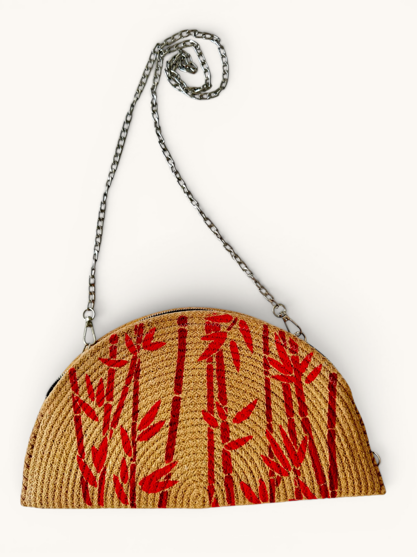 The Crimson Bamboo Clutch
