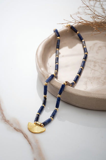 The Lapis Essence Necklace by Idilco Atelier
